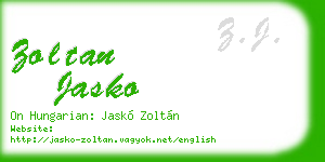 zoltan jasko business card