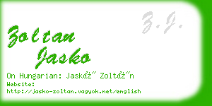 zoltan jasko business card